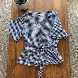 LOFT Peplum Wrap Top